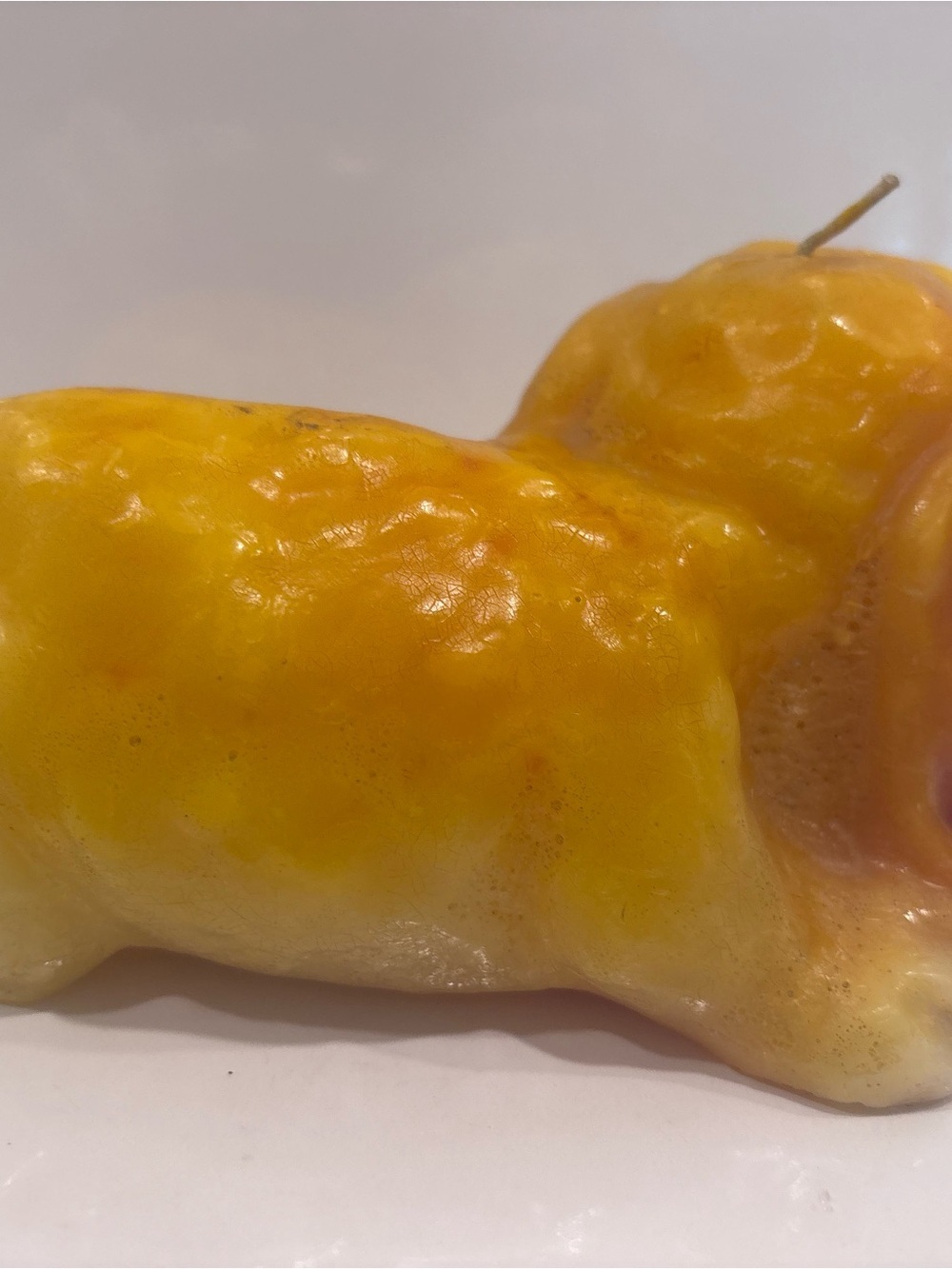 Vintage Made in USA Basset Hound Novelty Wax Candle with Googly Eyes – Unused - Picture 5 of 10